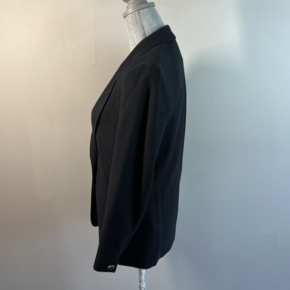 Vintage Pendleton Black 100% Virgin Wool Blazer Size 6 Petite - Picture 2 of 16